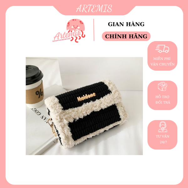 TÚI ĐEO CHÉO LEN HANDMADE - PHONG CÁCH HÀN QUỐC - Hình ảnh 2