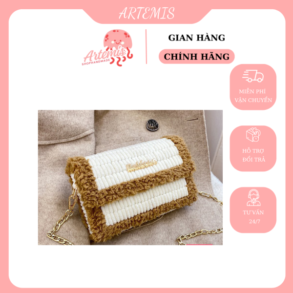 TÚI ĐEO CHÉO LEN HANDMADE - PHONG CÁCH HÀN QUỐC - Hình ảnh 3