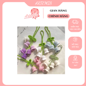 Móc khóa len -Hoa linh lan