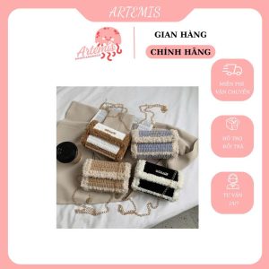 TÚI ĐEO CHÉO LEN HANDMADE - PHONG CÁCH HÀN QUỐC